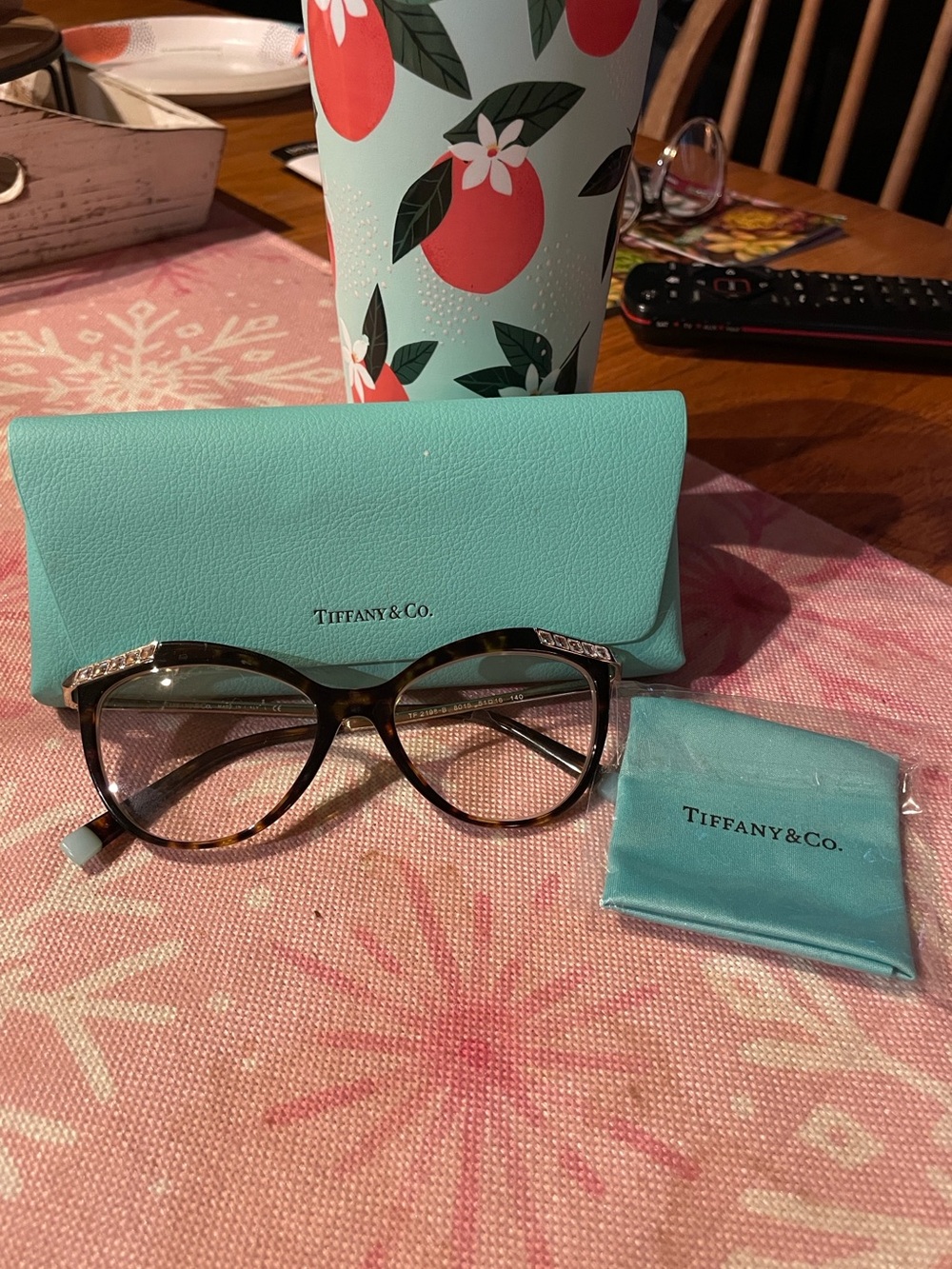 Tiffany & Co. Tortoiseshell Frames with Tiffany Blue Case